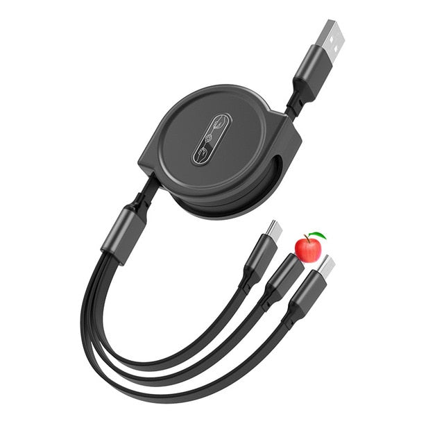 Cable - 3 In 1 USB Extendable Charging/Data