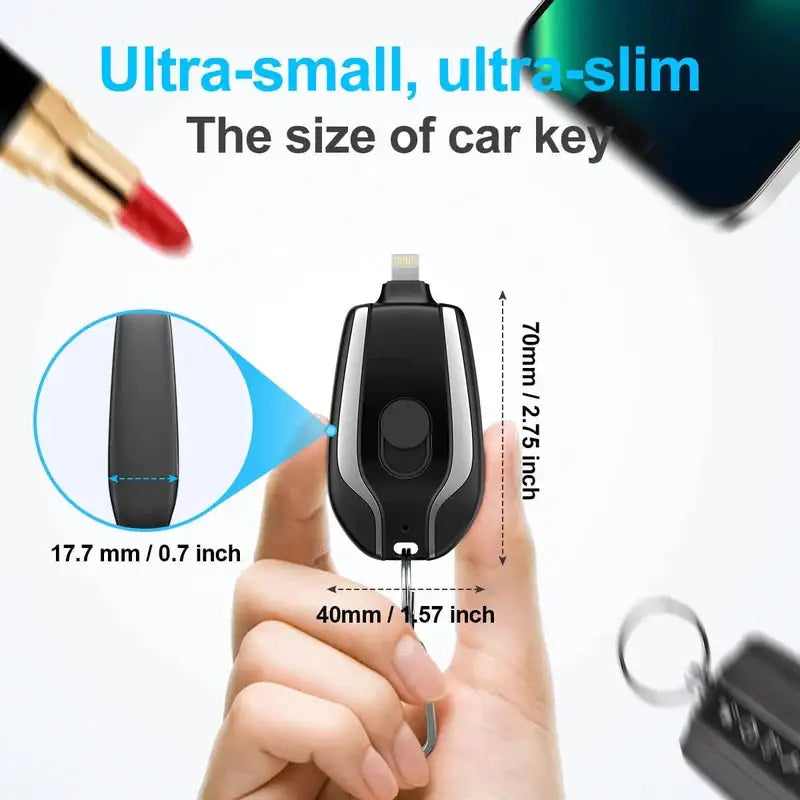 Mini Keychain Charger (1500mAh)